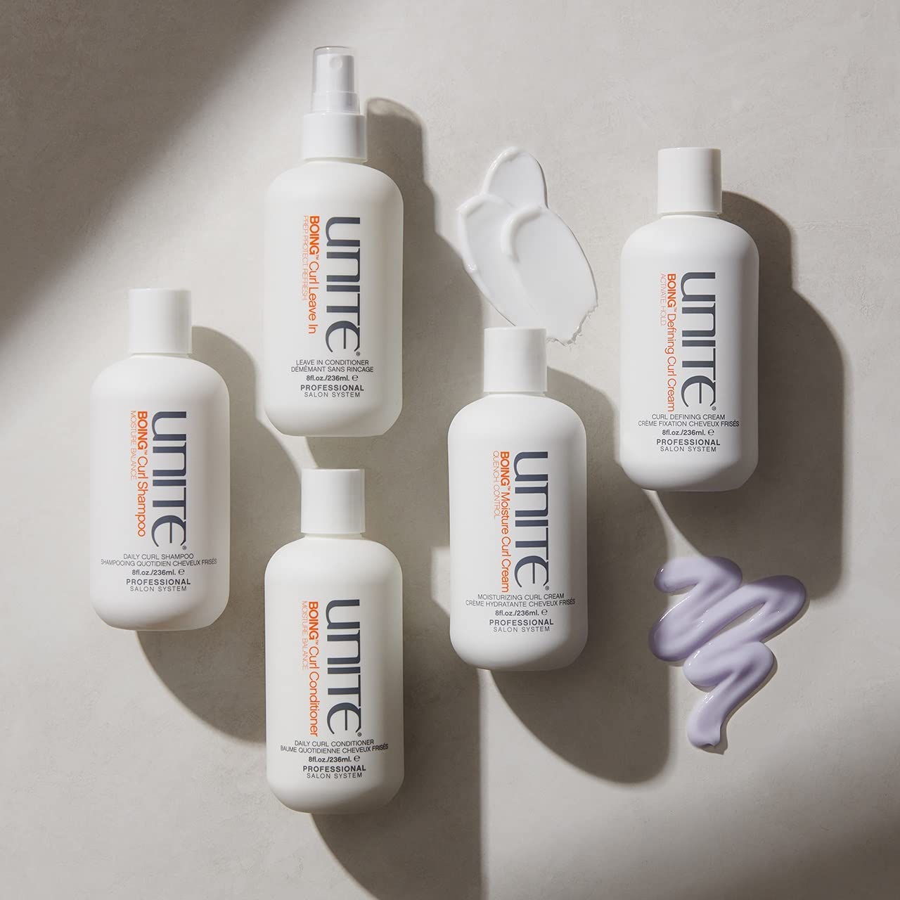 UNITE Hair BOING Curl Shampoo – Sulfate & Sodium Chloride Free Cleanser | Coconut-Enriched for All Curl Types – 8 Fl Oz