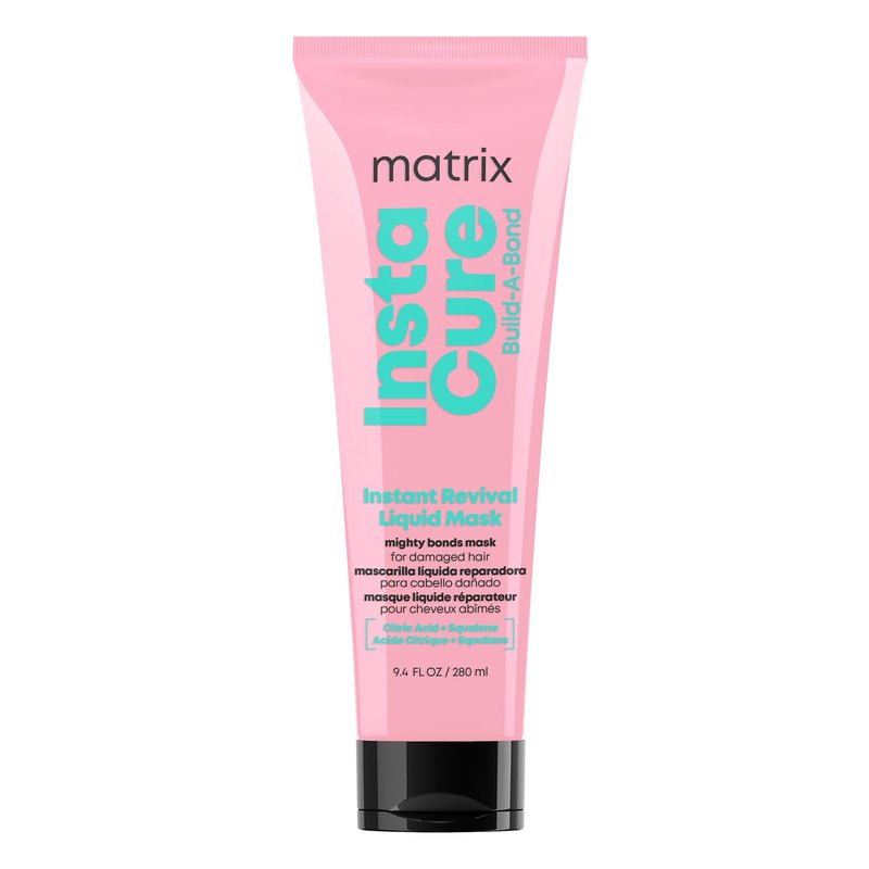Matrix Instacure Build-A-Bond Instant Revival Liquid Mask - Strengthening Hair Repair For Very Damaged Hair, Citric Acid & Squalane, Softens & Smooths, Vegan & Sulfate-Free