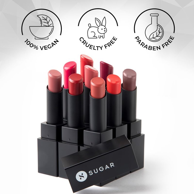 SUGAR Cosmetics Nothing Else Matter Longwear Lipstick - 01 Browning Glory (Caramel Nude)
