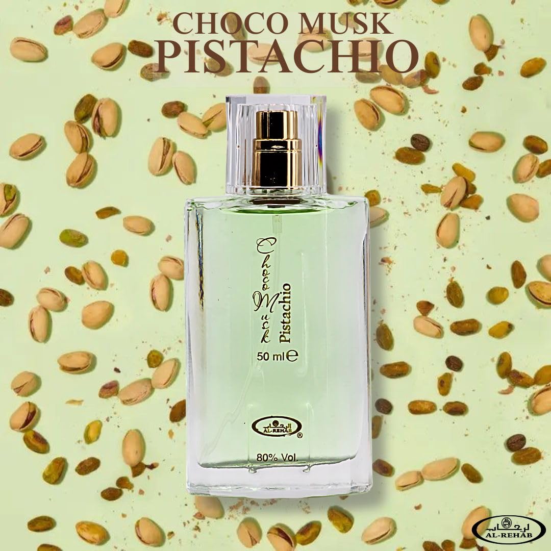 Choco Musk Perfume - Gourmand Eau de Parfum with Marshmallow & Pistachio | 50ml (1.65 oz) Long-Lasting Sweet Fragrance