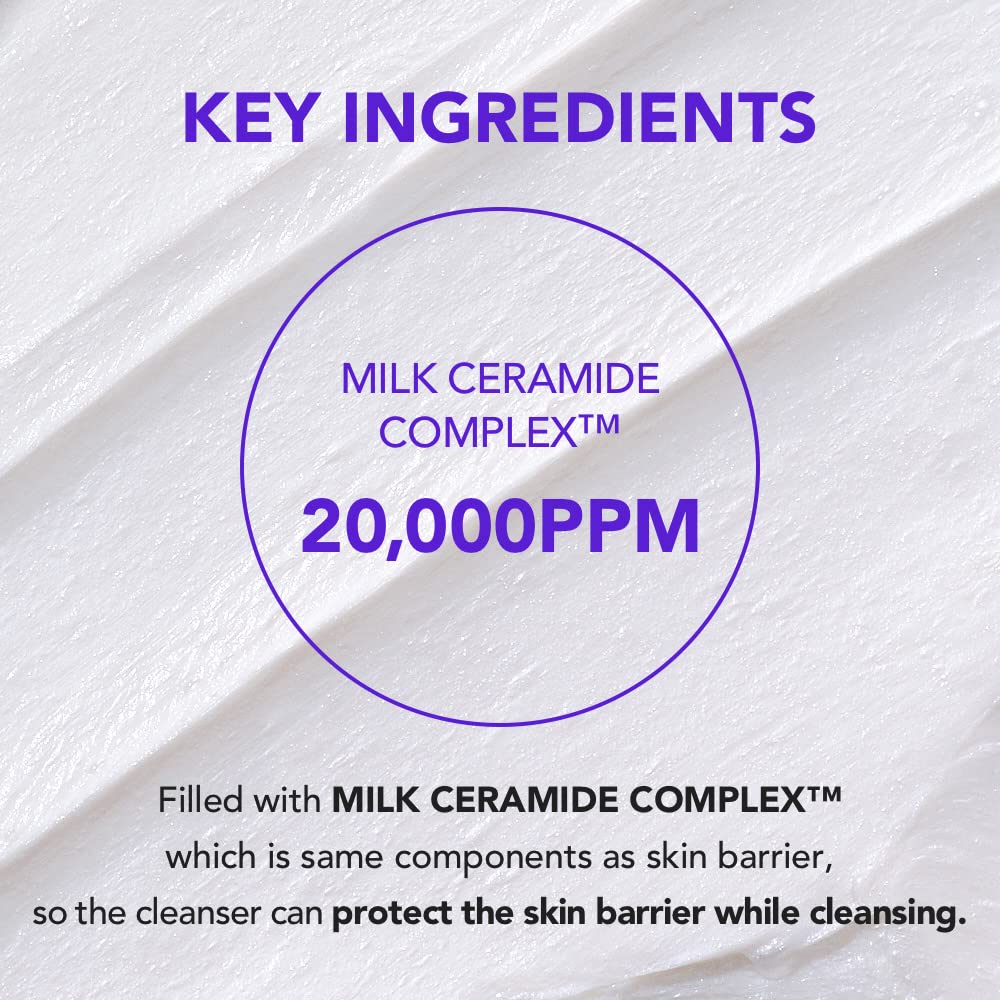 [SKIN&LAB] Barrierderm Mild Foam Cleanser | Contains Milk Ceramide Complex | Gentle Daill Cleanser Face Wash | For All Skin Types | 5.07 fl.oz.