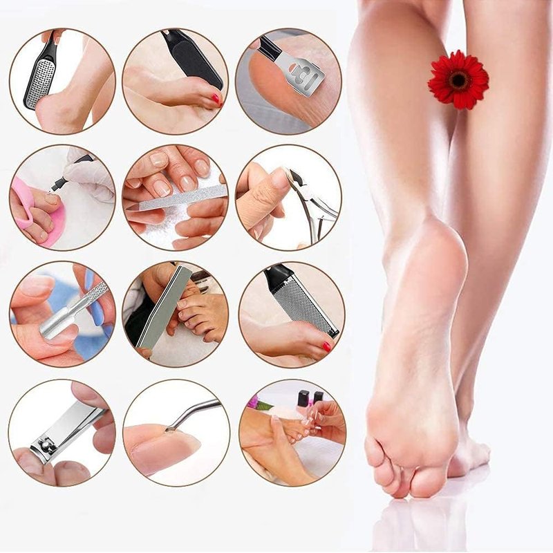 Electric Callus Remover - Rechargeable Waterproof Foot File with Vacuum | 3 Heads & 2 Speed Settings