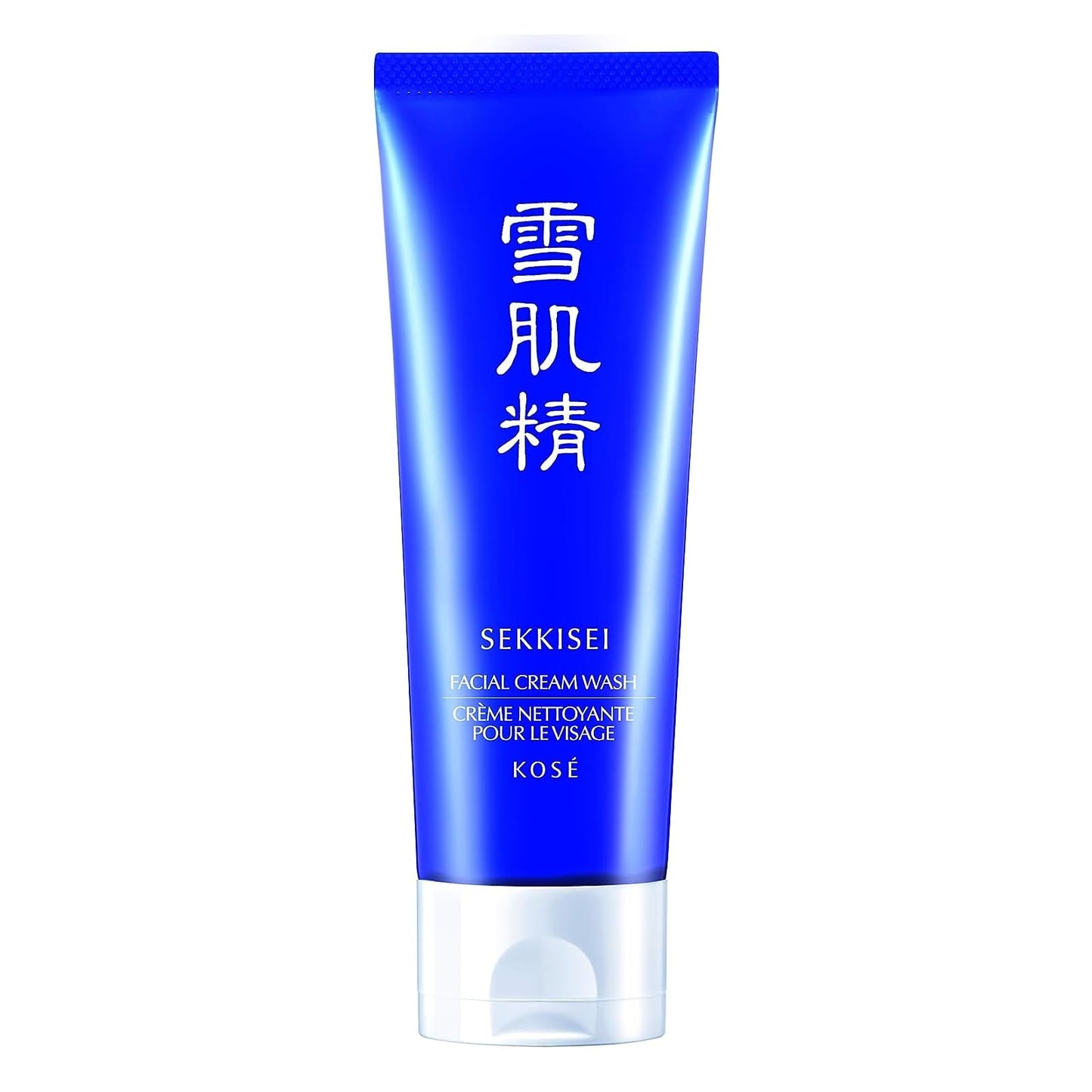 SEKKISEI Facial Cream Wash, Hydrating & Creamy Face Cleanser, Moisturizing, Gentle Foaming Formula Removes Impurities, Dead Skin Cells & Excess Oil for All Skin Types, 4.5 oz