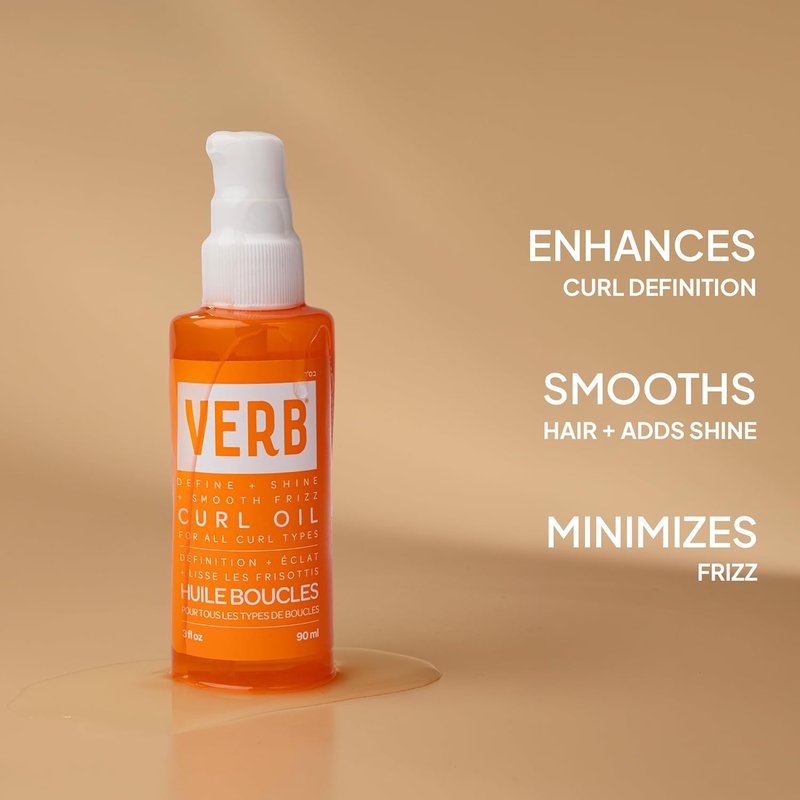 Curl Oil for All Curl Types - Define, Shine & Smooth Frizz - Silicone-Free, Paraben-Free, Sulfate-Free