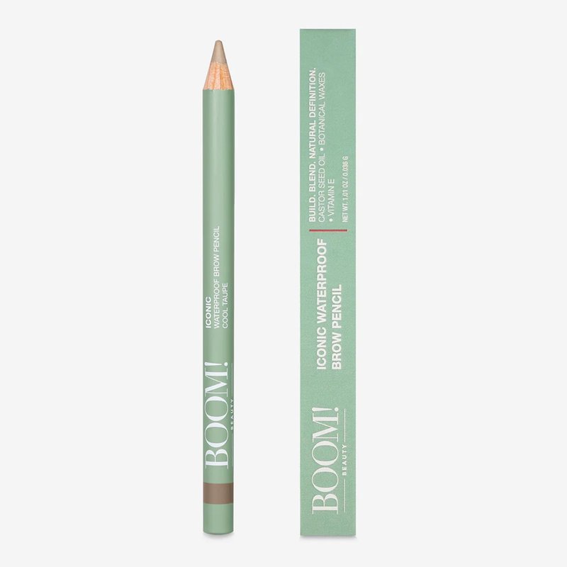 Iconic Waterpoof Brow Pencil- Waterproof, smudgeproof, all-day wear pencil enriched with Castor Seed Oil and Vitamin E, Cruetly-Free & Vegan, For Natural-looking Eyebrows Day to Night, Cool Taupe
