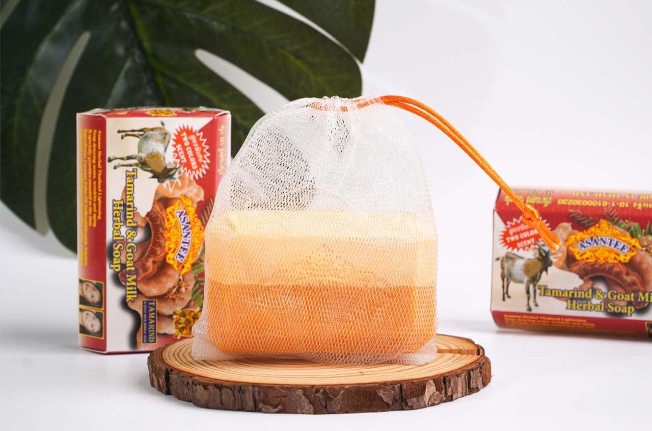ASANTEE TAMARIND & GOAT MILK HERBAL SOAP 125 G. (Pack of 3)