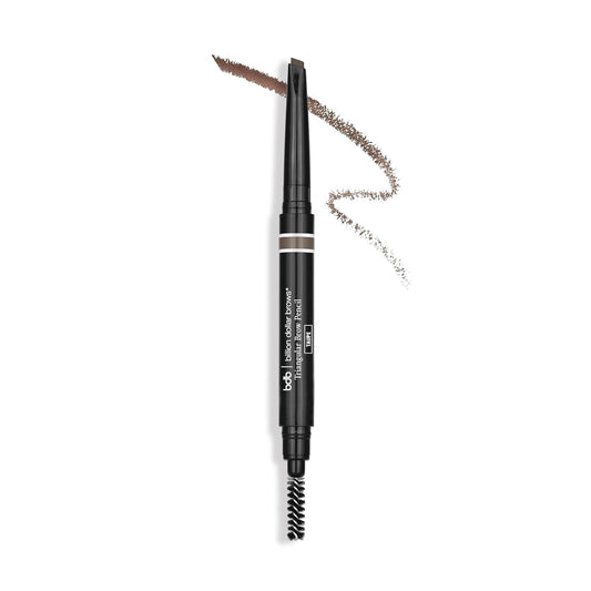 Billion Dollar Brows Universal Eyebrow Pencil - Dual-Ended Waterproof Pencil with Triangular Tip & Spoolie | Vegan & Cruelty-Free