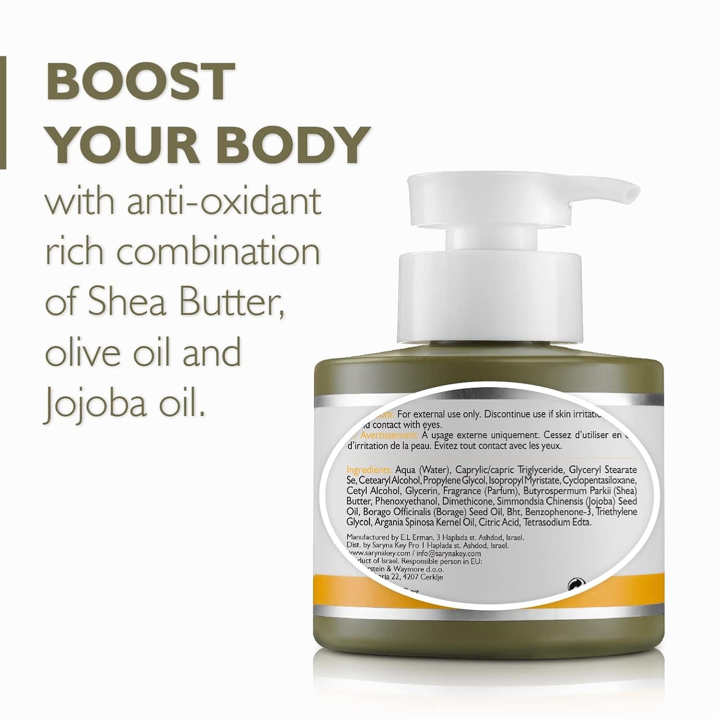 Saryna Key Body Lotion - Moisturizing Shea Butter & Olive Oil for Dry Skin | 200ml Original Fragrance