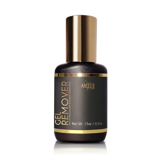 Amber Lash Safe Eyelash Extension Remover Gel 15ml, Gentle, Fast Acting Lash Glue Remover for Eyelash Extensions, Works in Just 60 Seconds - Non-Irritating Professional Eyelash Extension Gel Remover