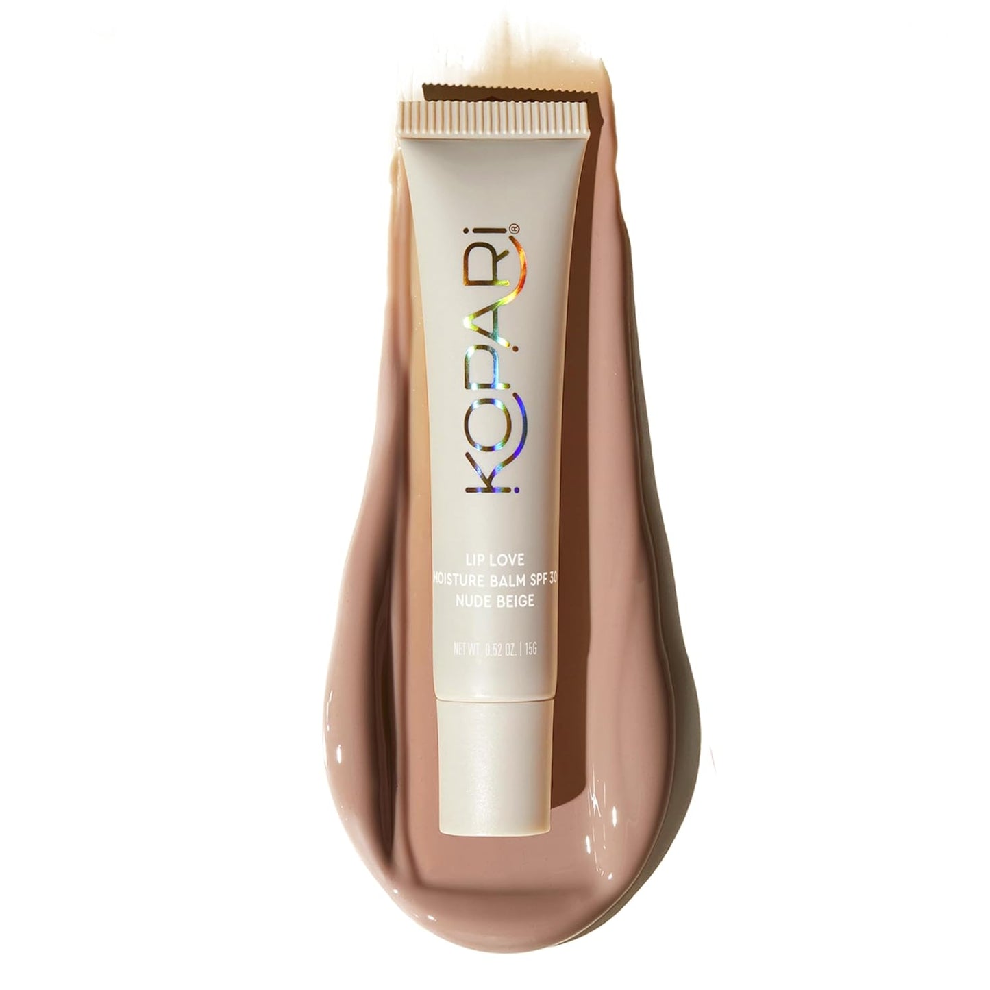 Kopari Lip Love Moisture Balm - Tinted Lip Sunscreen SPF 30 | Hydrating Nude Beige, 0.35 oz