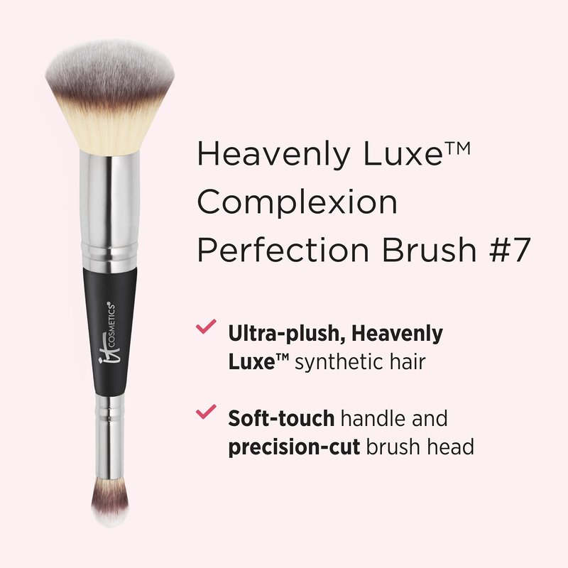 IT Cosmetics Makeup Set - Includes Supersize Bye Bye Under Eye Concealer (40.5 Deep) + Heavenly Luxe Complexion Perfection Concealer Brush (1 fl oz) - with Collagen, Hyaluronic Acid & Antioxidants