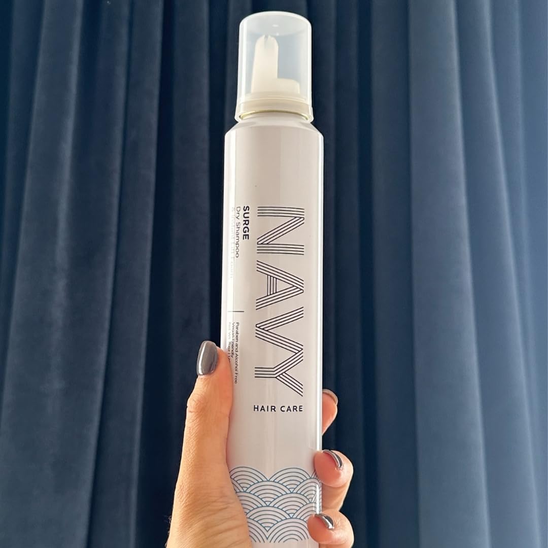 NAVY HAIR CARE Surge Dry Shampoo and Instant Lifting Foam | Non-Aerosol | 6 oz