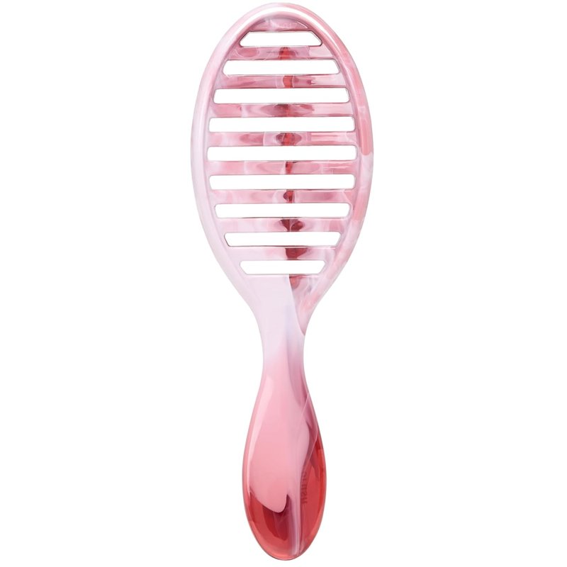 Speed Dry Hair Brush - Vented Design with Soft HeatFlex Bristles for Pain-Free Styling | Pink Sweet Seaglass