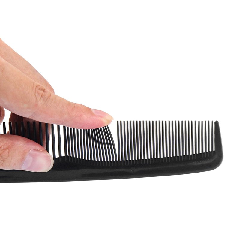 Gisdo Combs in Bulk Individually Wrapped, 300 Pack Black Plastic Double Tooth Hair Pocket Comb for Homeless, Charity, Care Pack