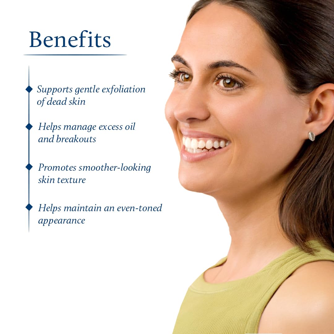 AHA Exfoliating Face Serum - Plant-Based Glycolic Acid for Deep Exfoliation | 1 Fl Oz, 14 Herbal Ingredients
