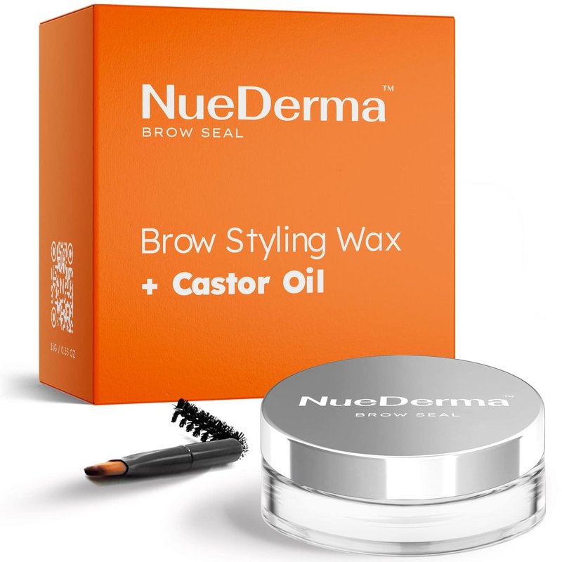 Brow Seal with Castor Oil - Waterproof Clear Eyebrow Gel for Feathered & Fluffy Brows | 1 OZ