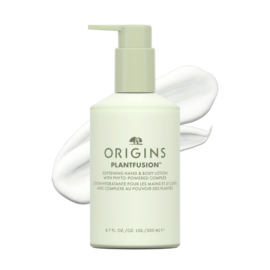 Origins Plantfusion Softening Hand & Body Lotion | Softens Dry Skin & Smooths Over Time | With Naturally-Derived Hyaluronic Acid & Salicylic Acid, 6.7 Fl Oz