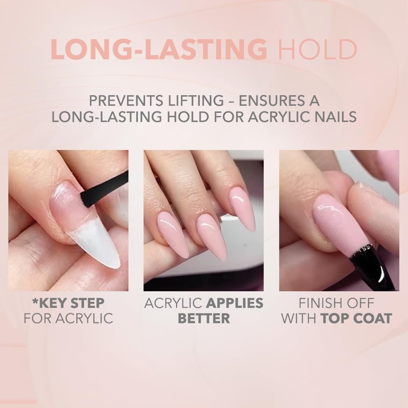 KIARA SKY Acrylic Primer & Top Coat Duo - Long-Lasting Nail Enhancement Set