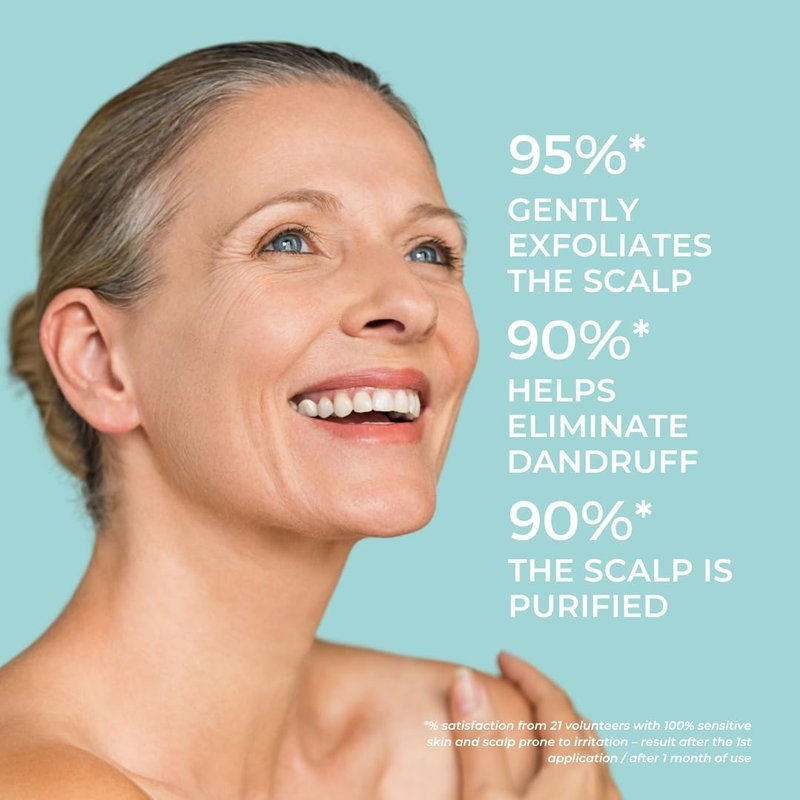 PHYTO Scalp Solutions Purifying Scrub - Exfoliating Sea Salt & Eucalyptus Cleanser for Oily Scalp | 7.05 oz