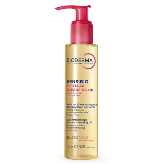 Bioderma Sensibio Micellar Cleansing Oil - Gentle Face Cleanser for Deep Cleansing | 6.7 Fl Oz