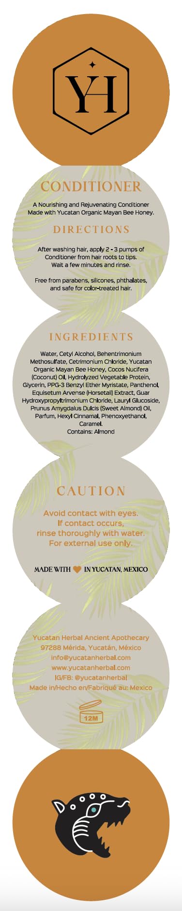 Yucatan Herbal Mayan Bee Honey Conditioner 300ml