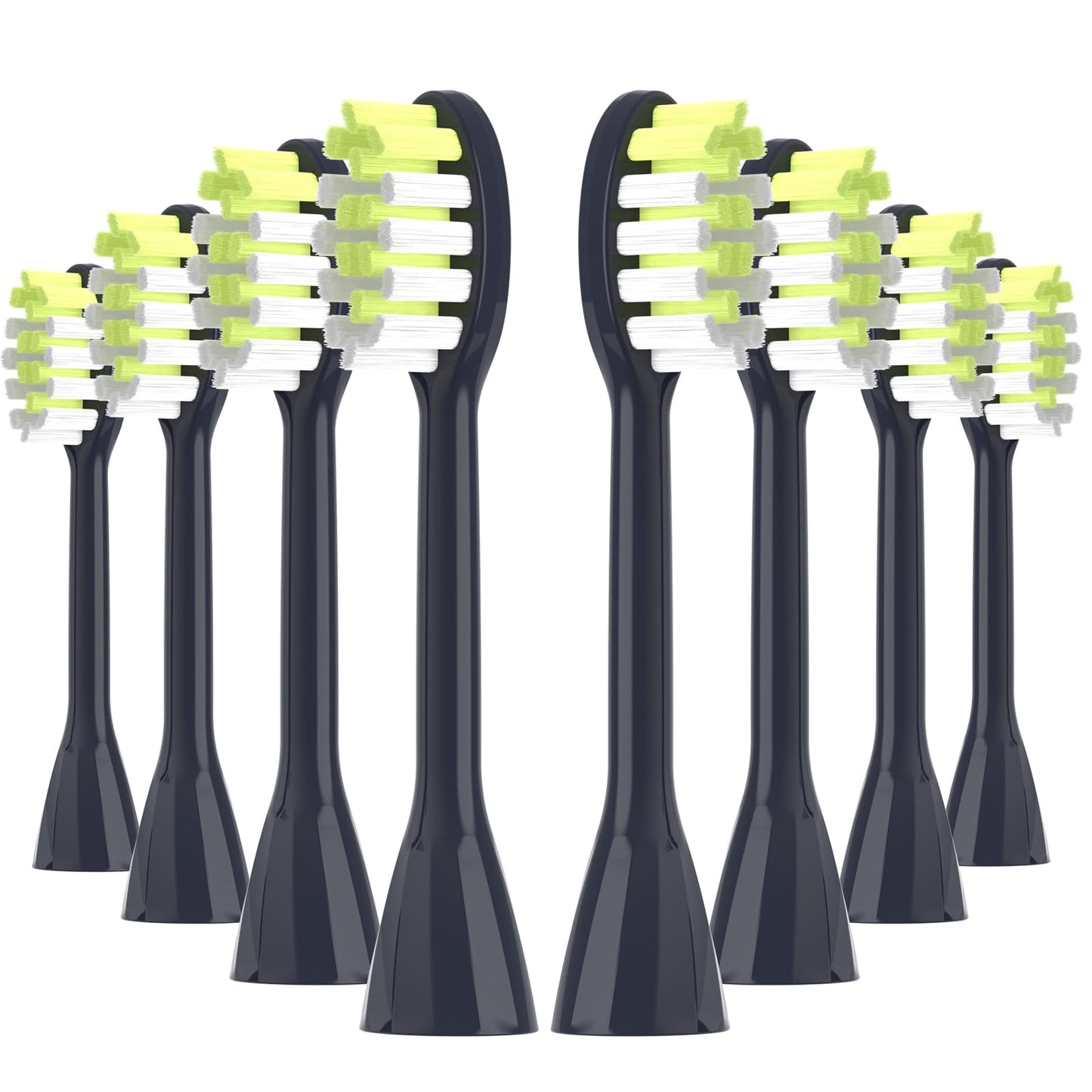 One Series Replacement Toothbrush Heads Pisonicleara Compatible with sonicare Philips BH1022/03 HY1100/02 HY1102 (8-pc) Battery Brush, Mango Snow White Travel Refill (one-Blue)