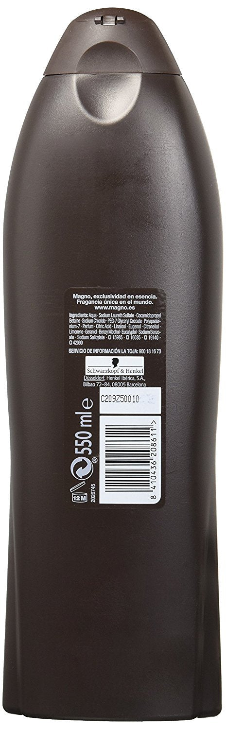 3 Bottles of Magno Shower Gel 18.3oz./550ml