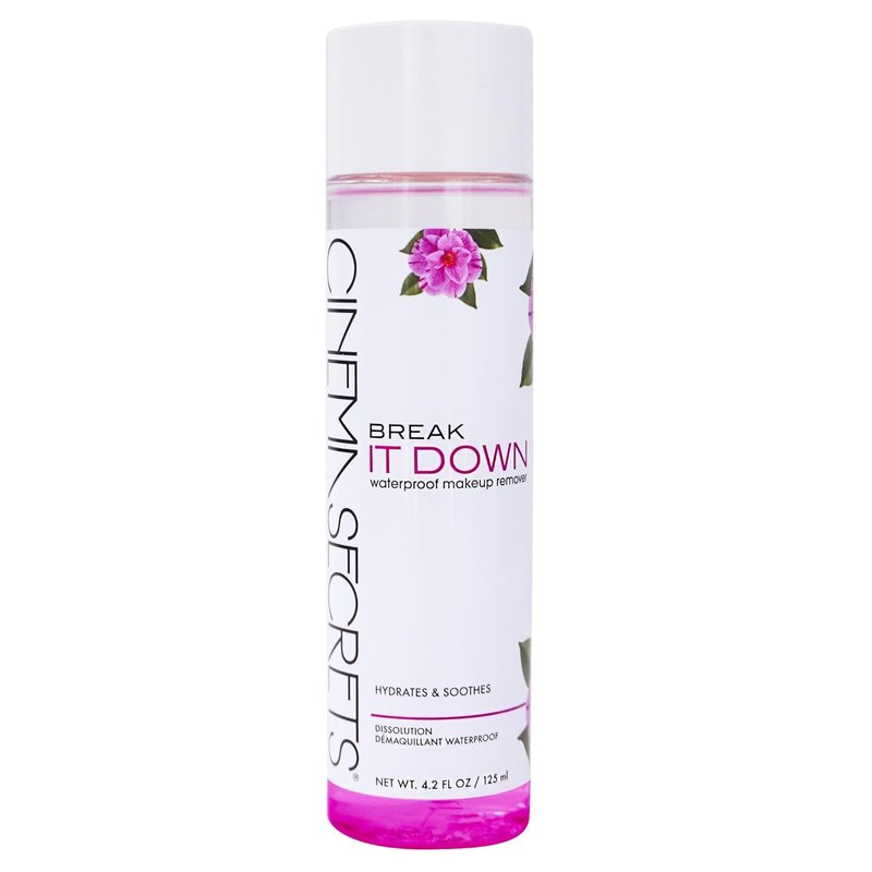 Cinema Secrets Break It Down Makeup Remover - Dual-Phase Hydrating Cleanser for Long-Wear Makeup | Soothing & Paraben-Free