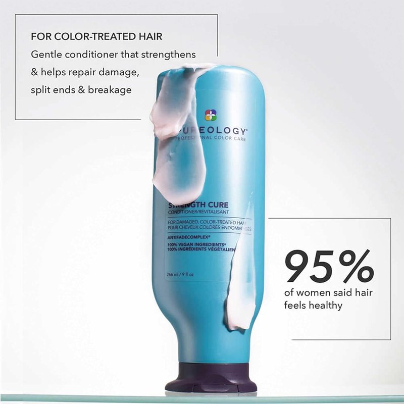 Strength Cure Travel Size Bundle - Strengthens & Protects Damaged Color-Treated Hair | Sulfate-Free & Vegan