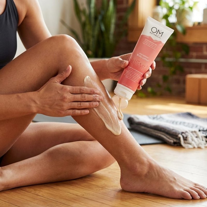 OM Botanical Magnesium Body Lotion | No Sting, No Itch | Ultra-Hydrating Organic Body Butter & Magnesium Cream for Hands, Feet & Body | Fast-Absorbing, All-Natural Relief in a 150ml Eco-Friendly Tube