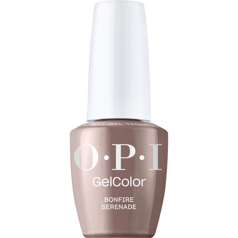 OPI GelColor Bonfire Serenade | Opaque Dark Neutral Cool Brown Crème LED Cure Gel Nail Polish | Salon-Quality Shine, Long-Lasting Wear | Vegan & HEMA Free | 0.5 Fl Oz