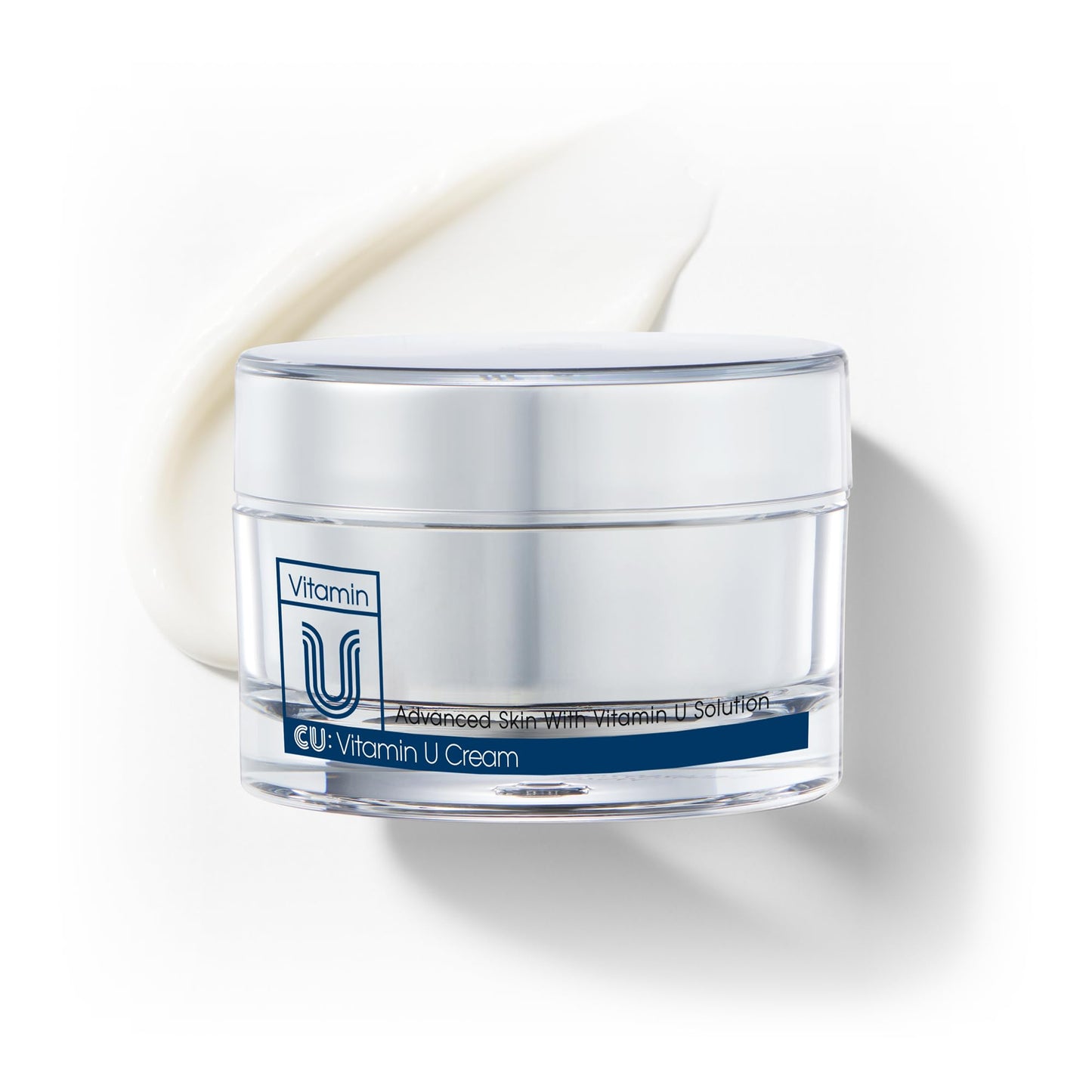 CU: VITAMIN U Moisturizing Cream for Face, Korean Skincare Hydrating Facial Cream with Adenosine, Niacinamide, and Ceramide, promotes Anti-Aging Skin, 50ml (1.69 Fl. Oz.)