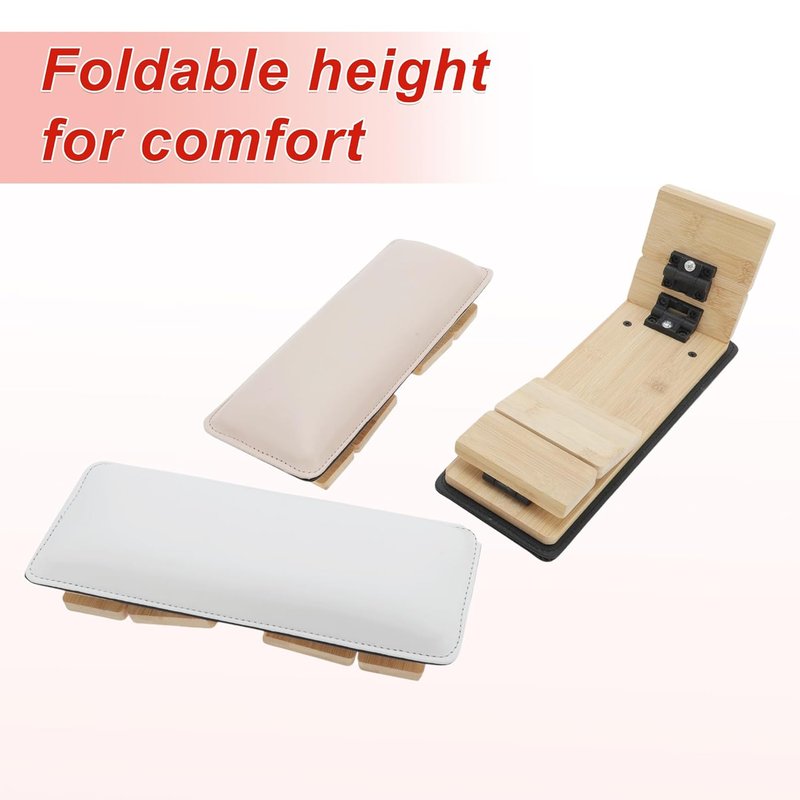 Nail Arm Rest Cushion - Comfortable Non-Slip Support for Manicure | White, 1 Set