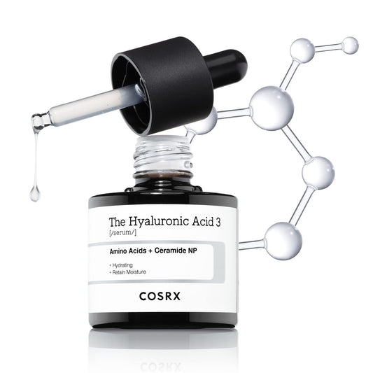 COSRX Pure Sodium Hyaluronic Acid 3% Serum, Hydratying & Moisture Boosting for Fine Lines & Wrinkles, Repair Dry Skin, 0.67fl.oz/20ml, No Artificial Fragrance, Korean Skin Care