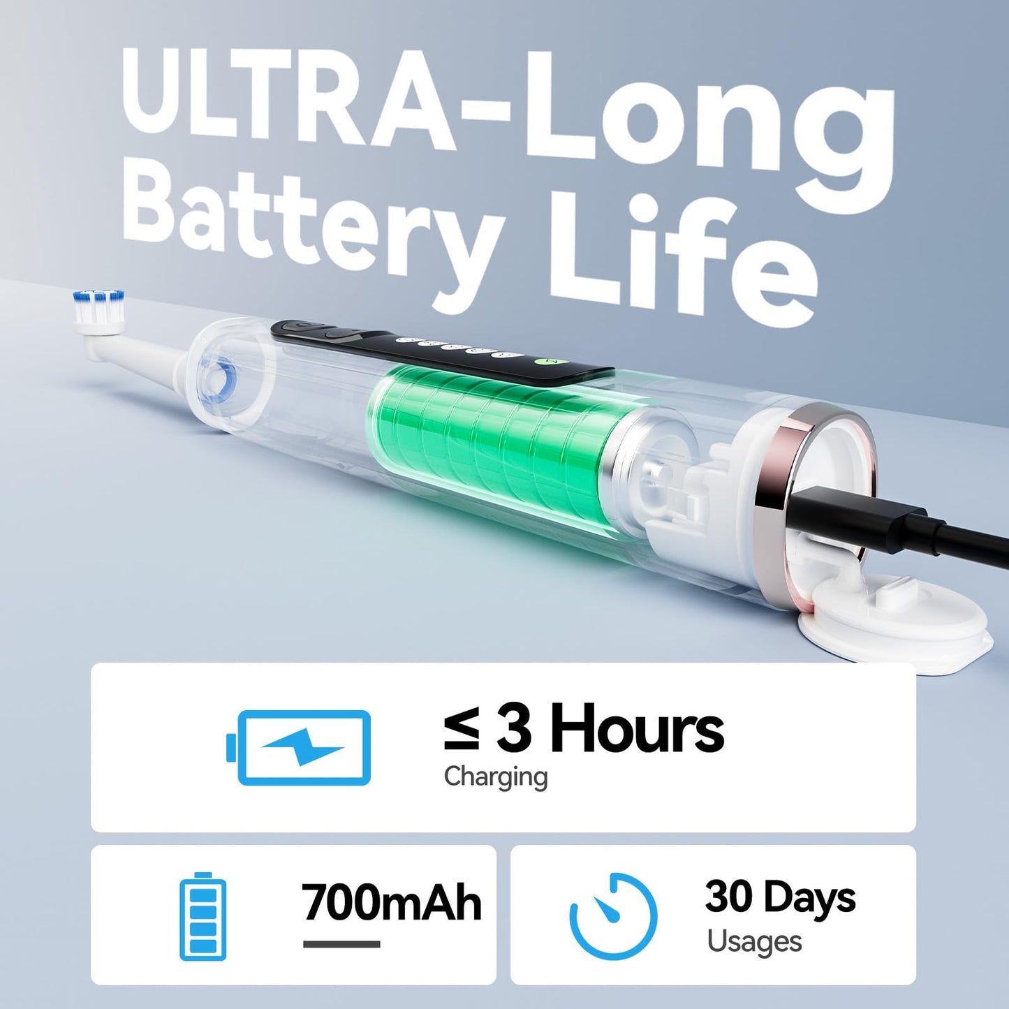 SEAGO Rotating Electric Toothbrush for Adults - 8 Replacement Heads (4 Soft/4 Hard), IPX7 Waterproof, 5 Modes with Memory Function, 2-Minute Timer, USB Type-C Rechargeable (SG-2607-Pink