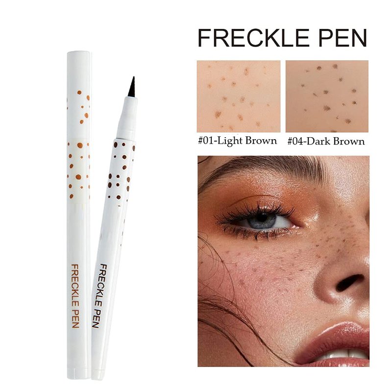 Freckle Pen - Waterproof Long-Lasting Quick Dry Makeup | Natural Lifelike Spots - Dark Brown