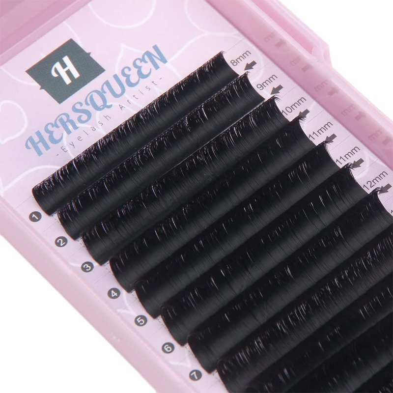 Easy Fan Volume Lashes - C Curl Faux Mink Eyelash Extensions | Rapid Fanning, 11mm, .03/.05/.07/.10 Thickness