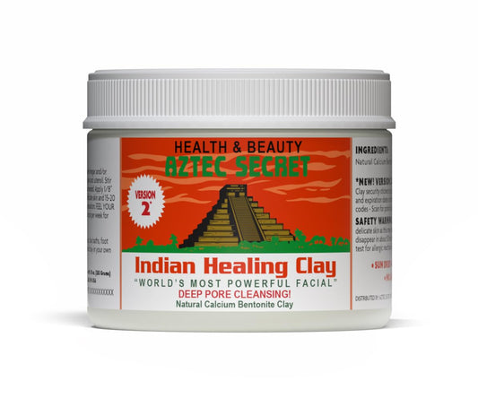 Aztec Secret Indian Healing Clay 10oz - Natural Deep Pore Cleansing Facial & Body Mask