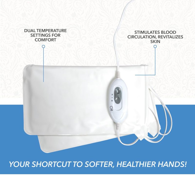 Premium Heated Mitts - Electric Thermal Moisturizing Hand Warmers for Spa Treatments | Dual Temperature Settings, 1 Pair