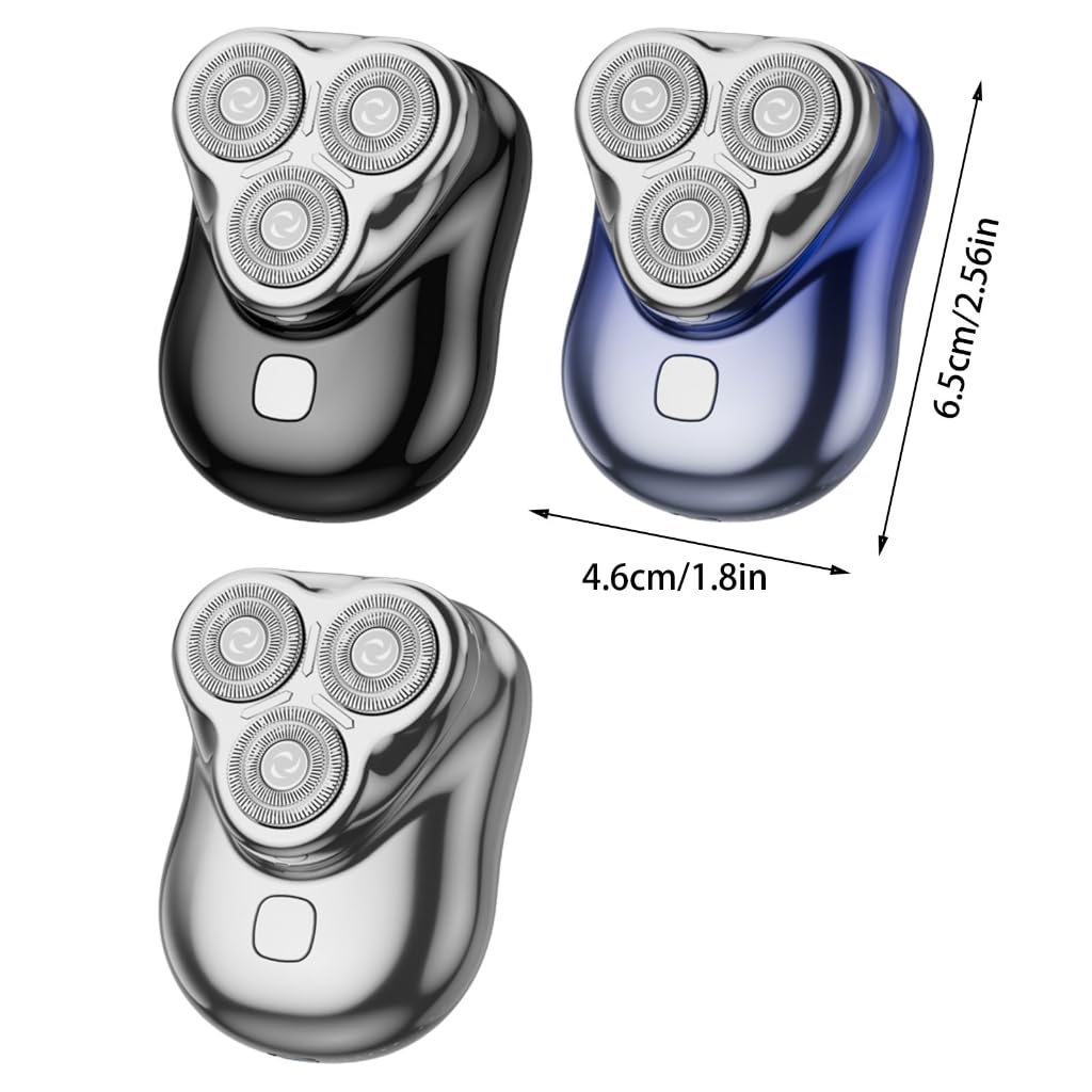 Multifuntional Small Electric Shaver with Floating Head Designs Rechargeable Beard Trimmer for Various Skin Types