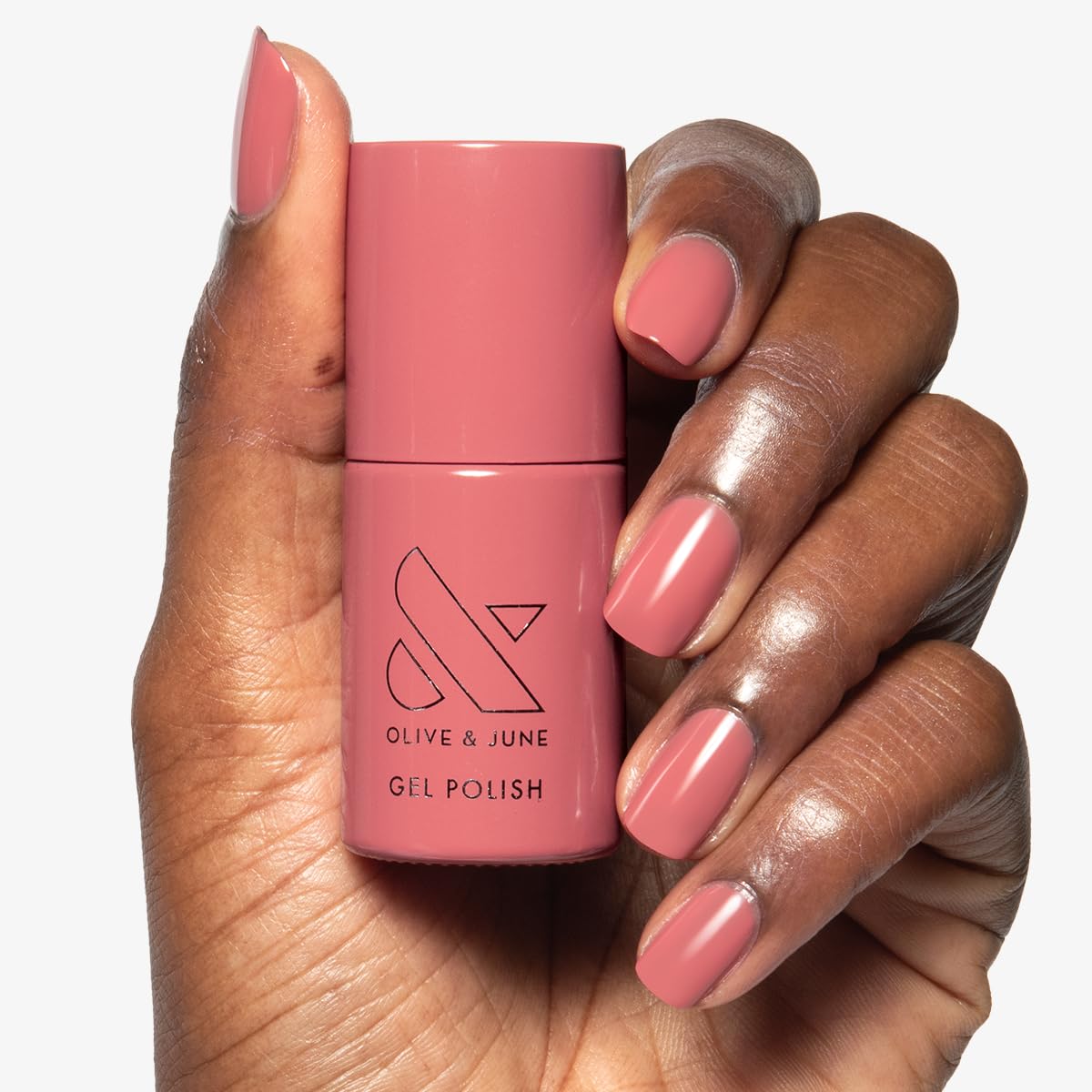 Olive & June Summer Gel Nail Polish | Hema Free | UV LED Nail Lamp Needed | Long Lasting Formula | Up to 21 Days of Wear | Damage-Free Removal | Salon-Quality Manicure Pedicure | Boysenberry Glass