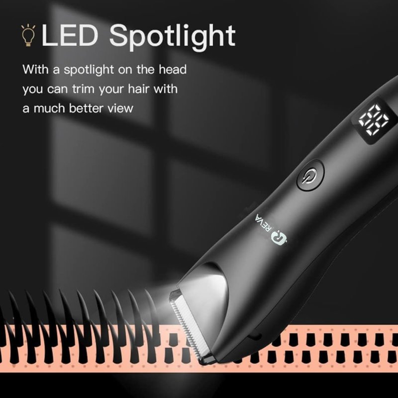 R REVA Multi Groomer All-in-One Hair Trimmer with Head Spotlight for Men & Women- Cordless Rechargeable Beard & Hair Clipper, Waterproof, Ceramic Blades, Low Noise and Fast Charging