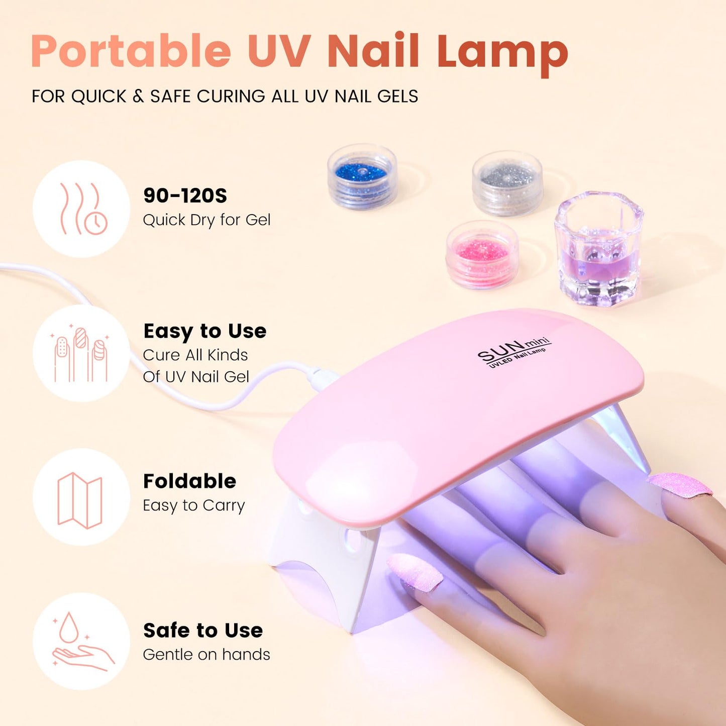 Practice Nail Hand with Acrylic Nail Kit for Beginners Practice Extensions