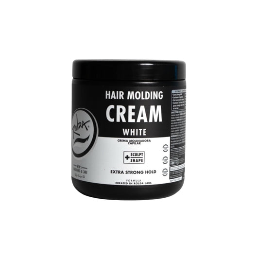 Rolda White Molding Hair Cream for Men - Curl-Defining Hair Styling Cream with Medium-Strong Hold, Natural Finish & Medium Shine - Moisturizing & Anti-Frizz Formula - Alcohol & Paraben-Free (35.2 oz)
