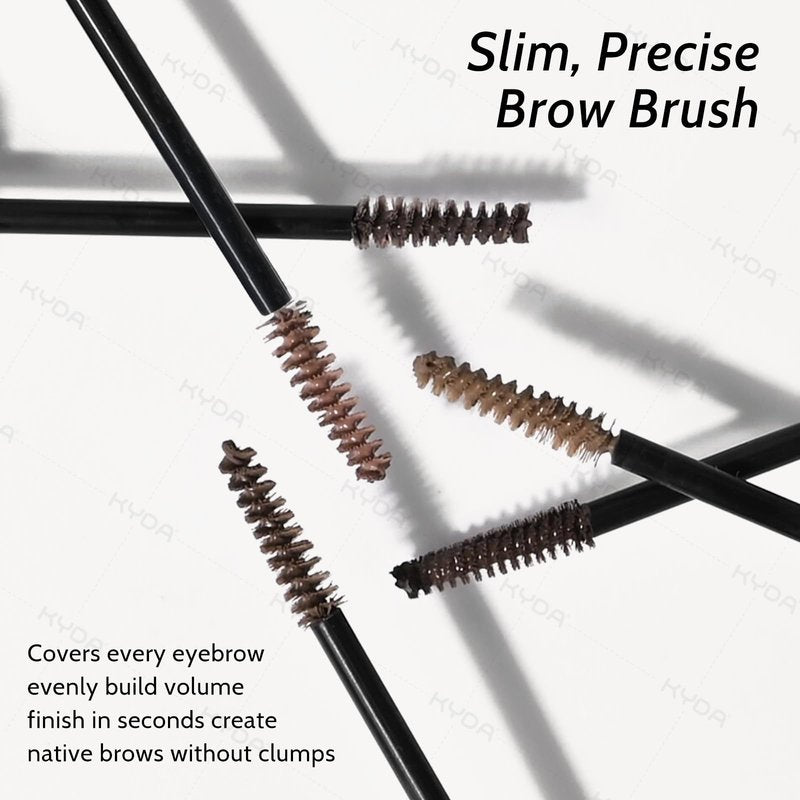 KYDA 2 Pcs Rose Brown Tinted Eyebrow Gel, Ultra-Fine Brush Tinted Brow Cream, Waterproof Smudgeproof Eyebrow Mascara, Long Wear, Pink Brow Makeup without Clumping, Korean Eyes Makeup