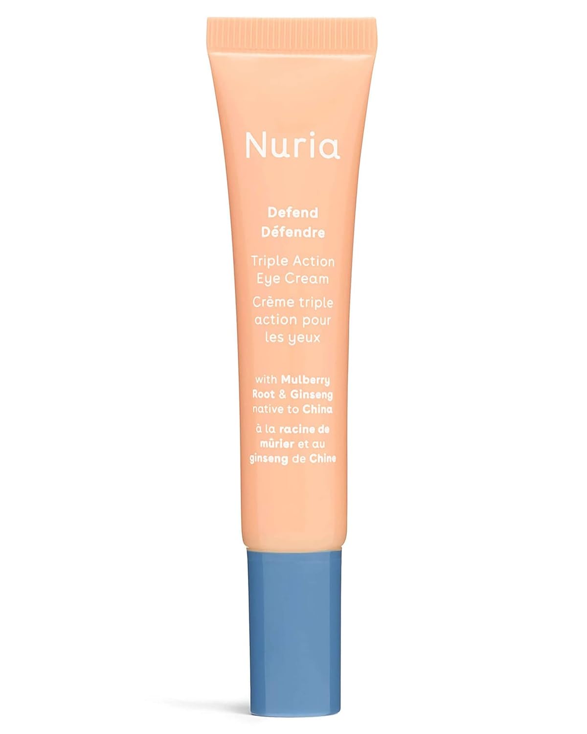 Nuria Defend Triple Action Eye Cream - Reduce Dark Circles & Puffiness | Nourishing Ginseng & Mulberry, 15mL/0.5 fl oz