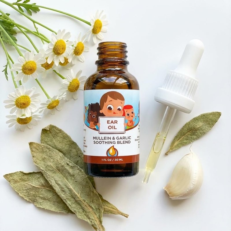 Punkin Butt Baby Ear Oil | Organic Garlic, Mullein, Calendula Ear Drops Safe for Infants (1 oz)