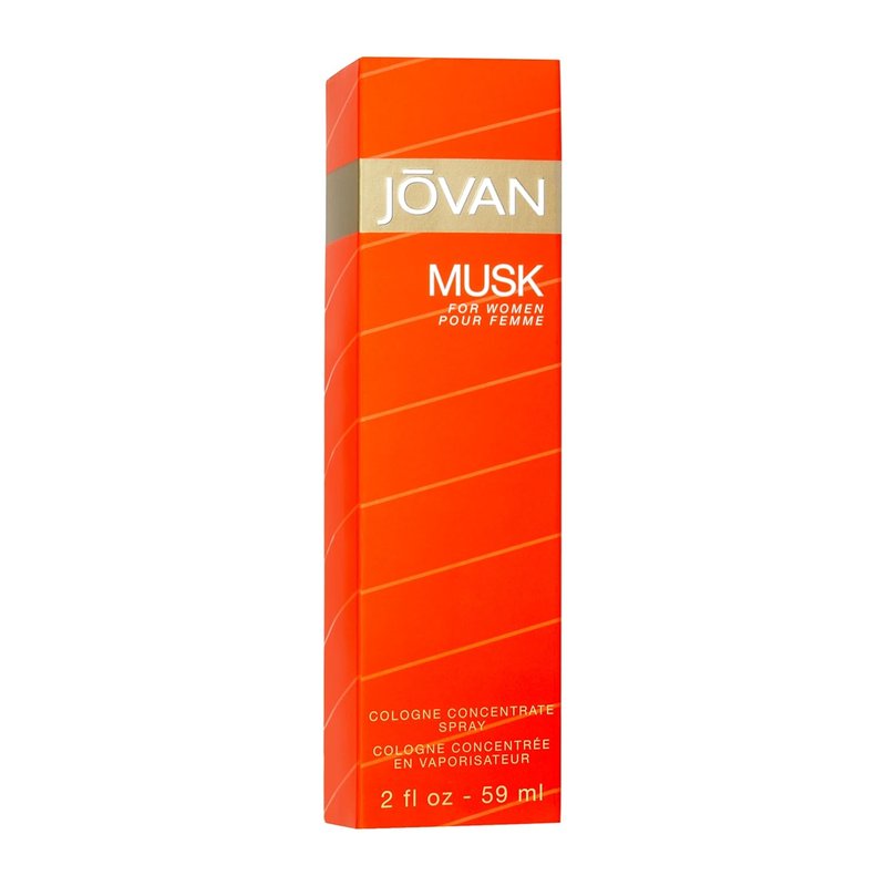 Jovan Musk Eau de Cologne Spray for Women - Sexy Perfume with Jasmine, Amber & Neroli | 2 fl oz Travel Size