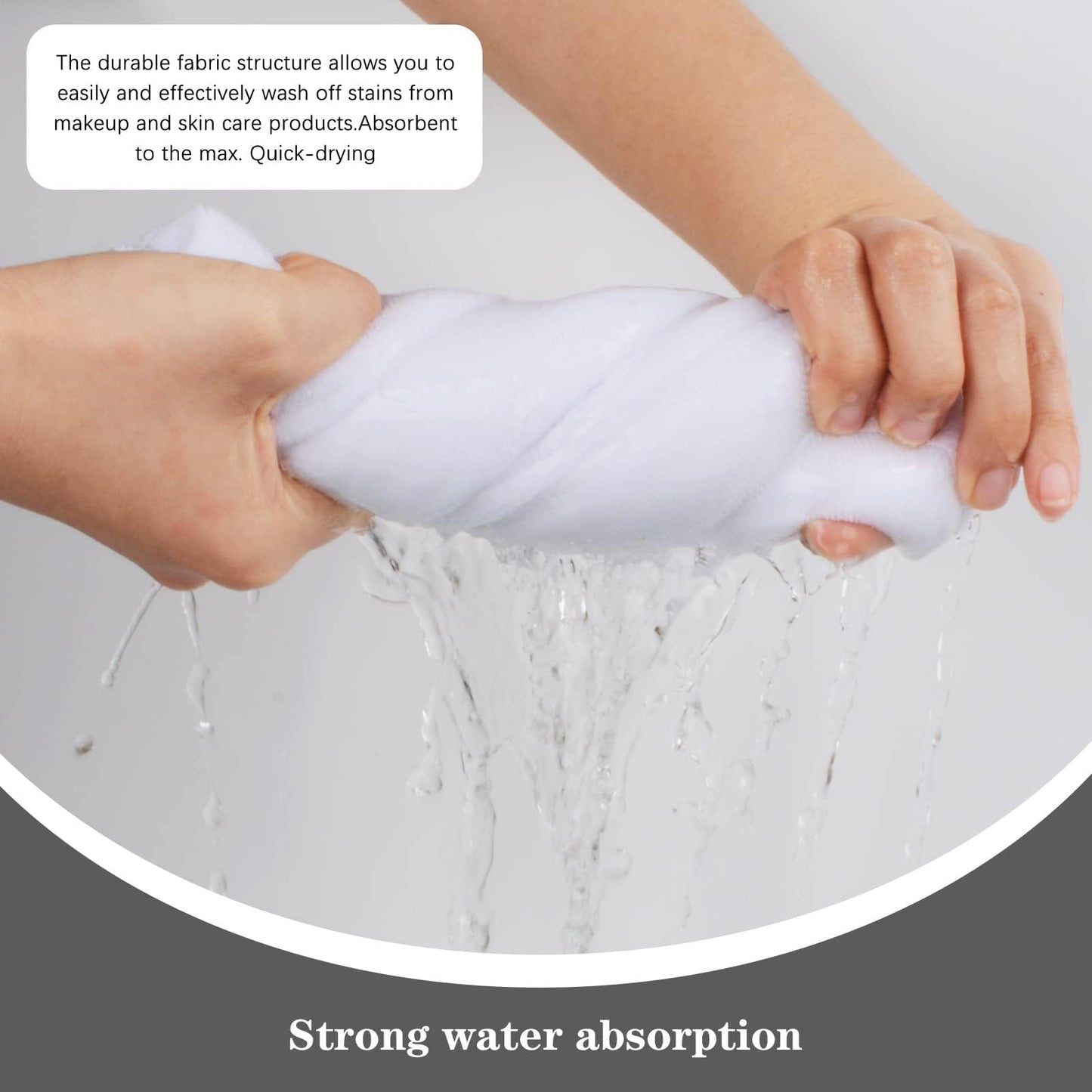 SINLAND Microfiber Esthetician Towels for Facials 6 Pack White