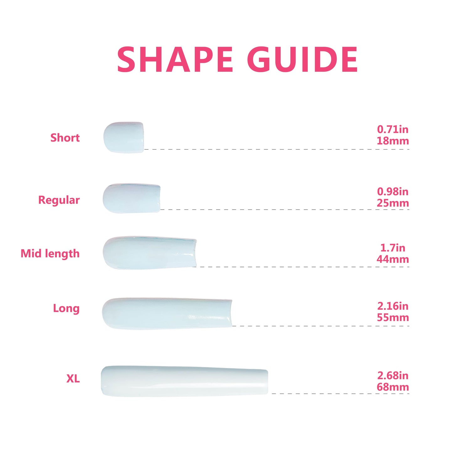 LOVFUL Press on Nails Sweet Elegance | Handmade with Full Covered Crystals | Reusable Fake Nails | Square Long 2.2 in | H34-M